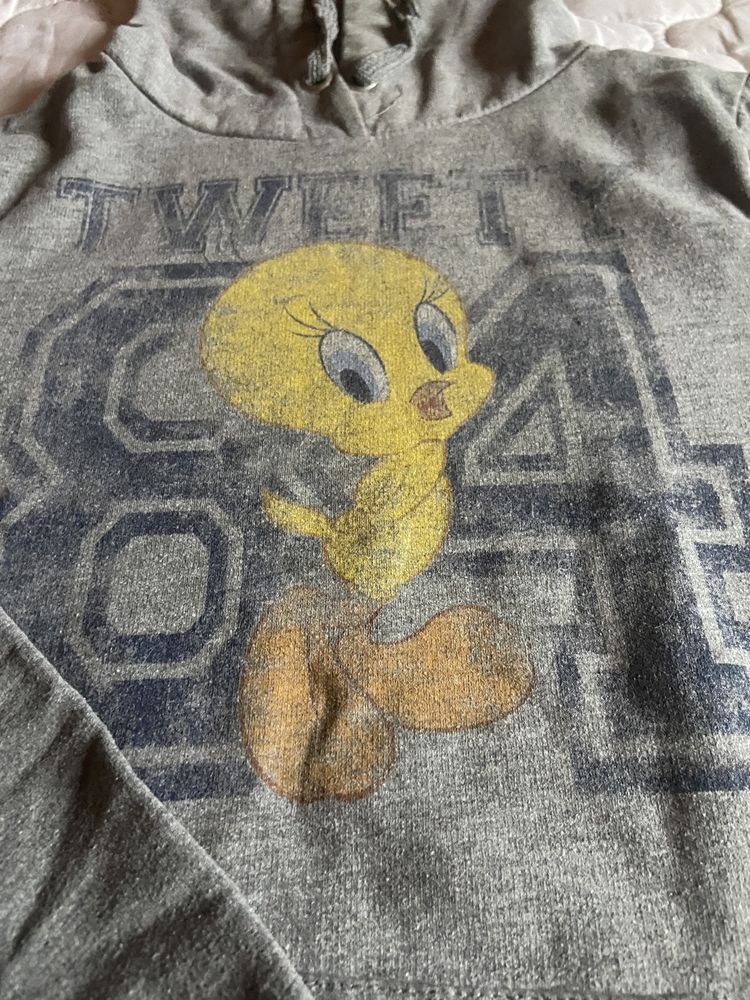 Sweat cinzenta com estampa