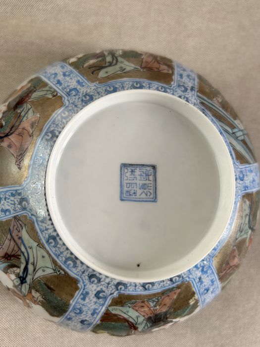 Taça porcelana casca ovo restaurada