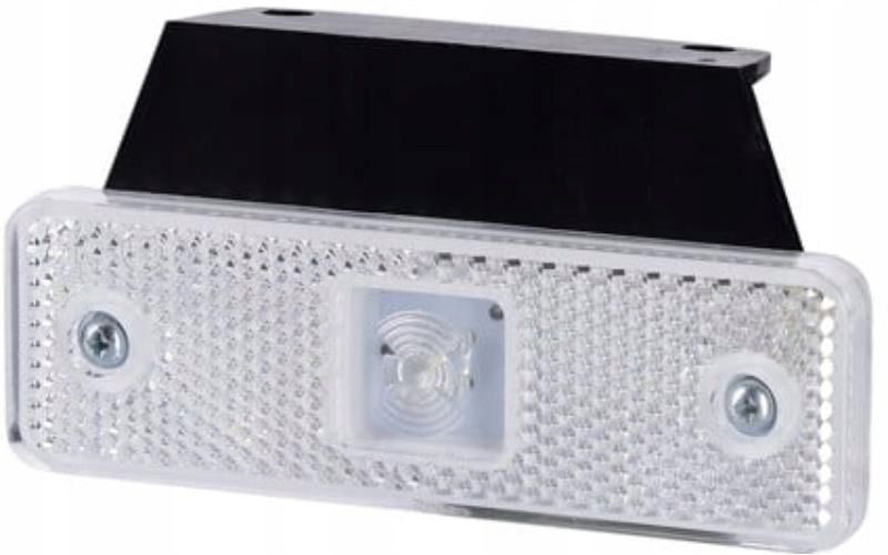 LAMPA OBRYSOWA LED Z WIESZAKIEM BIAŁA 12/24V