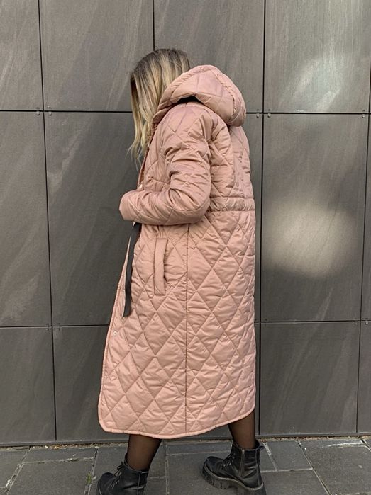 Стьогане пальто-куртка