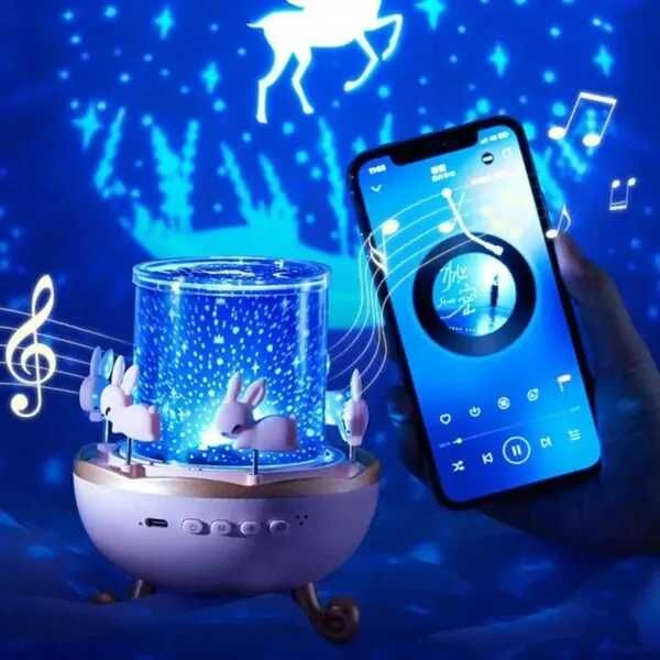 Музыкальный ночник-проектор с Bluetooth и пультом