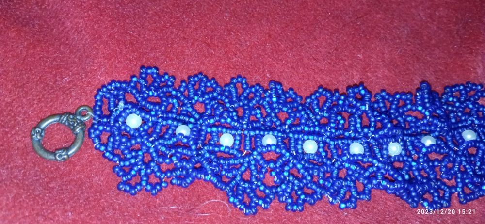 Браслети кружевні з чеського ..бісеру.