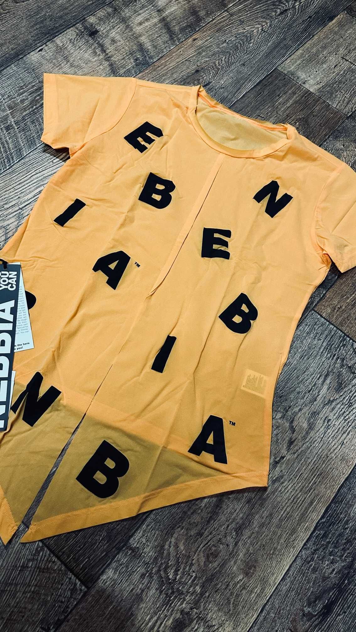 Wiązana koszulka Letters N680 orange nebbia #279