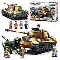 Klocki Czołg Niszczyciel Tygrys/ Panzerjäger armia kompatybilne z LEGO