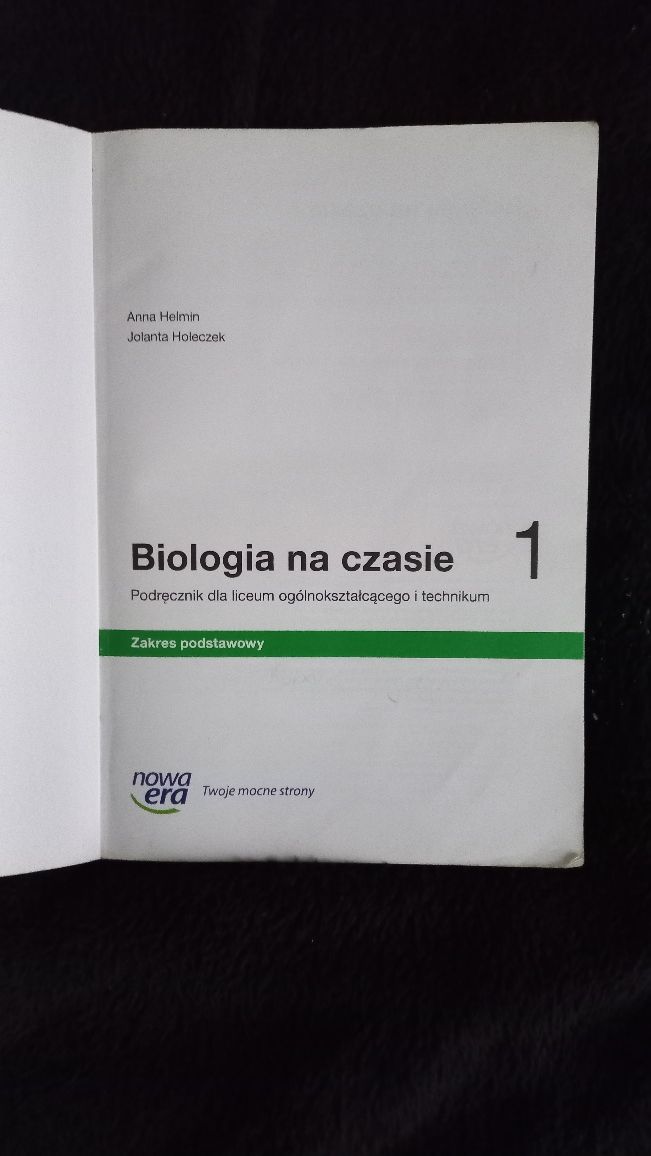 Podręcznik do biologii klasa 1 liceum/technikum
