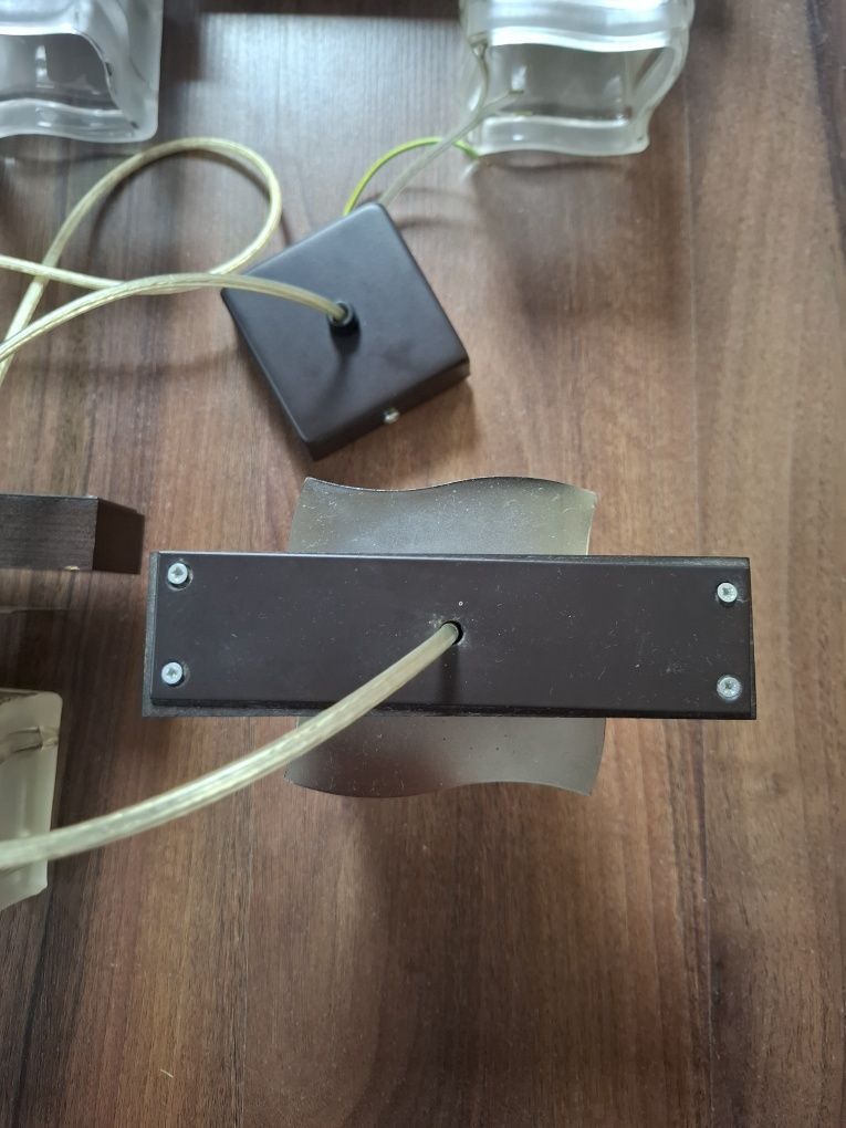 Zestaw lamp sufitowych, 2x pojedyncza, podwójna i poczwórna