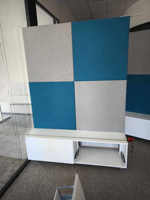 Ścianki mobilne z szufladami