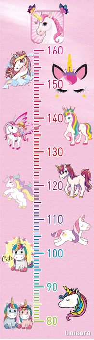 Ростомер-наклейка Единороги Unicorn