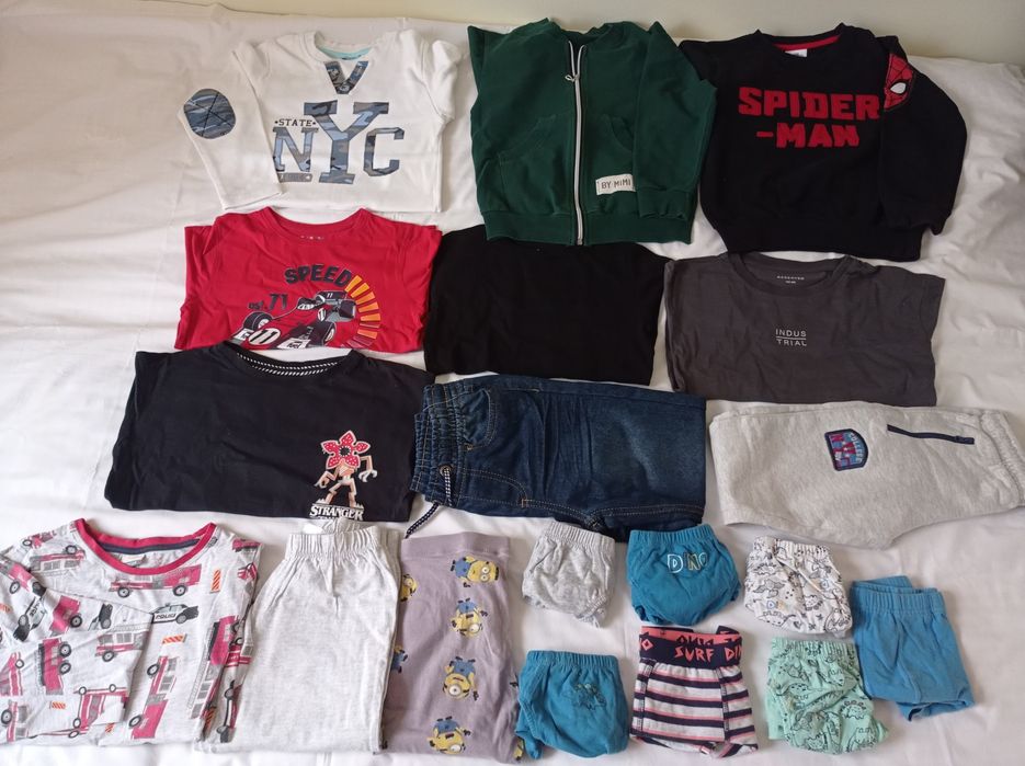 Ubranka dla chłopca rozm 122