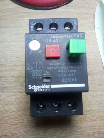 Автоматичний вимикач 2.5 - 4A, автоматический выключатель GZ1E08.
