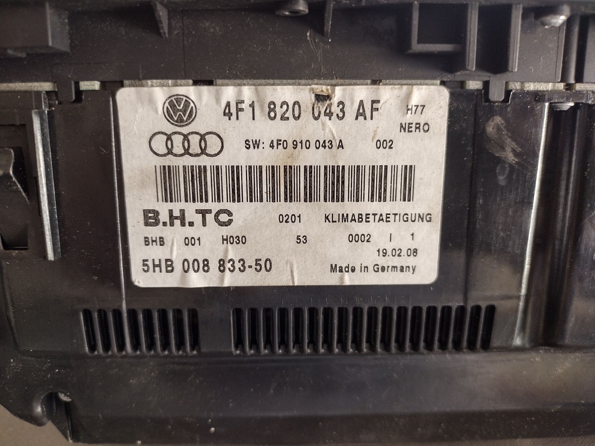 Panel klimatyzacji audi A6 C6