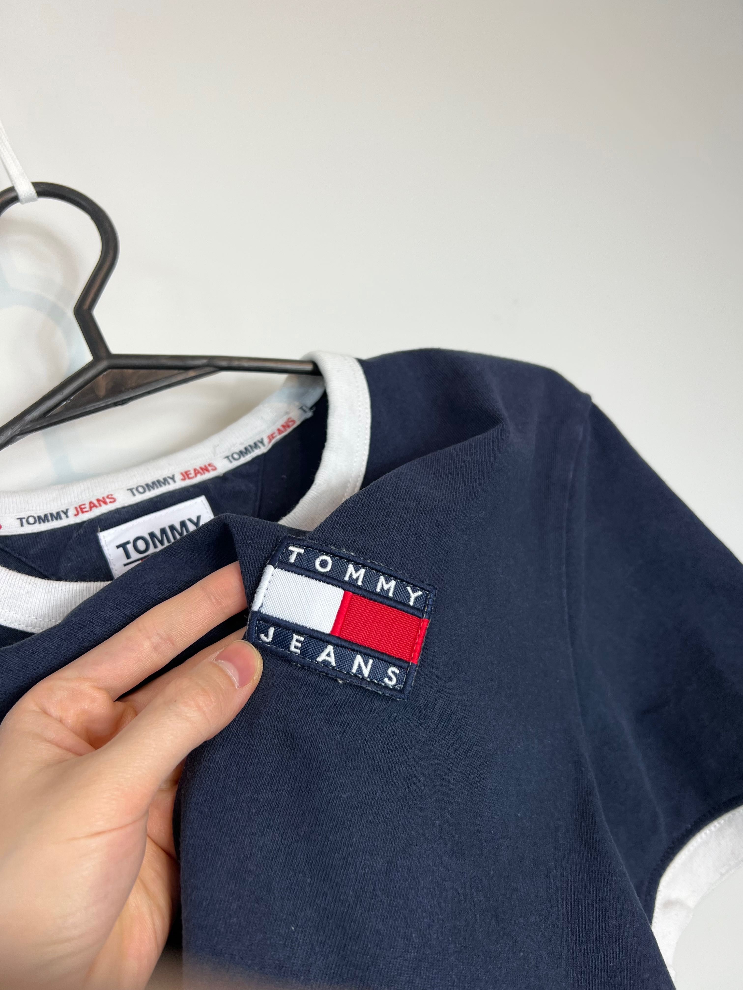 Koszulka Tommy Hilfiger jeans granatowa