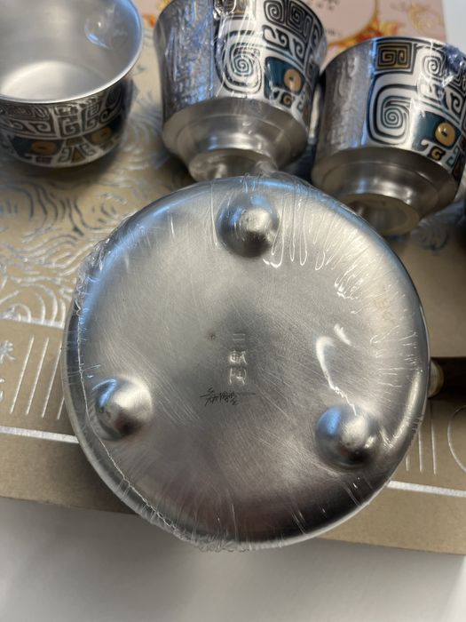 Posrebrzany zestaw do herbaty (certyfikat)