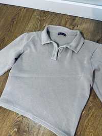 Zara m 38 koszula top polo sweter bluzka beżowa