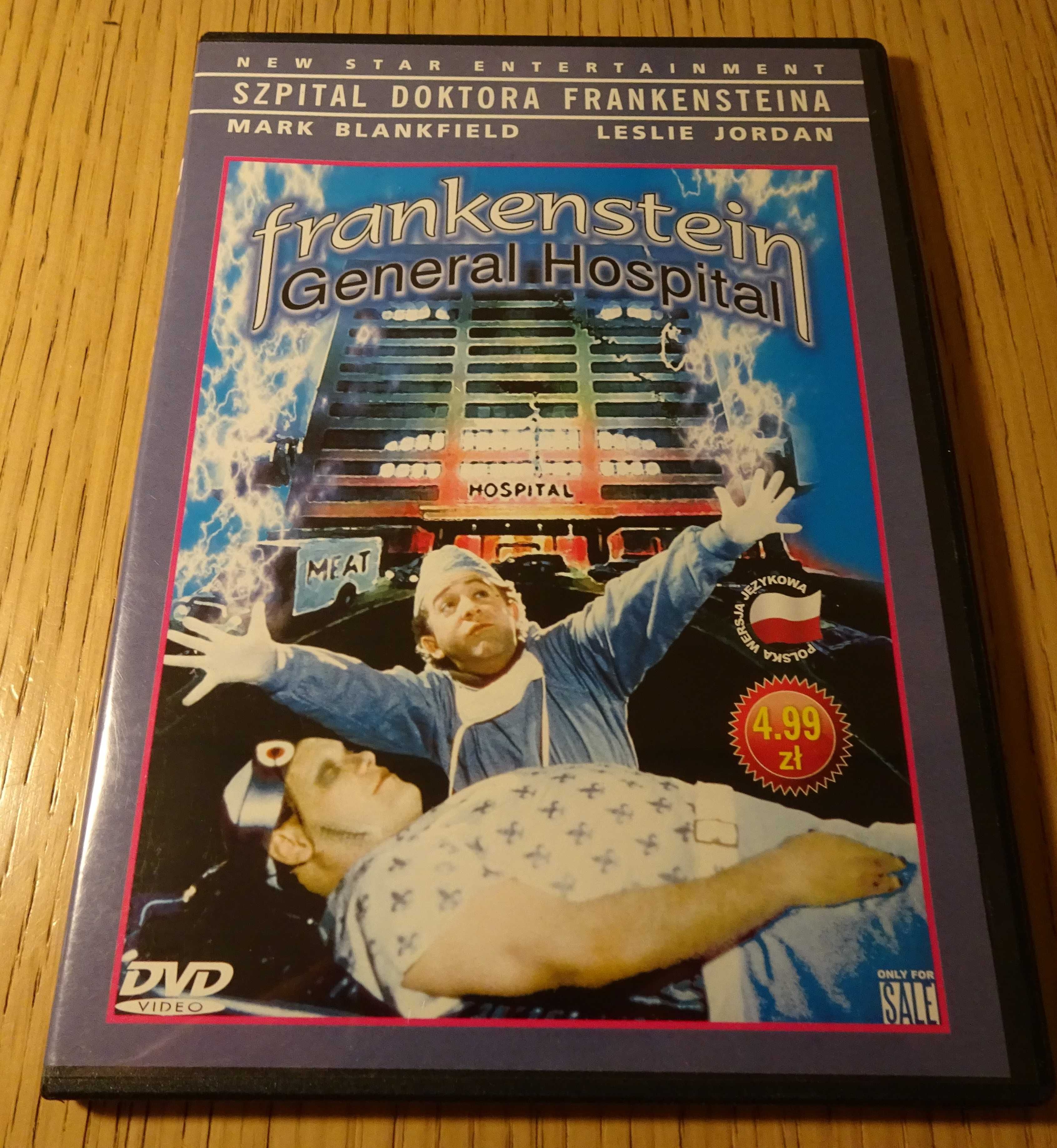 "Szpital doktora Frankensteina" fim DVD, płyta DVD