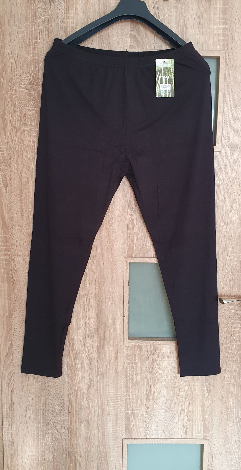 Spodnie getry legginsy czarne bambusowe 6xl bambus 7xl 8xl 9xl