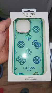 Etui case iphone 14 pro max quess turkusowy