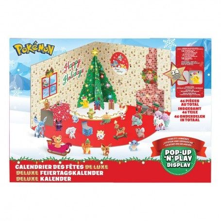 Calendario do advento com 16 figuras Pokemon - Natal