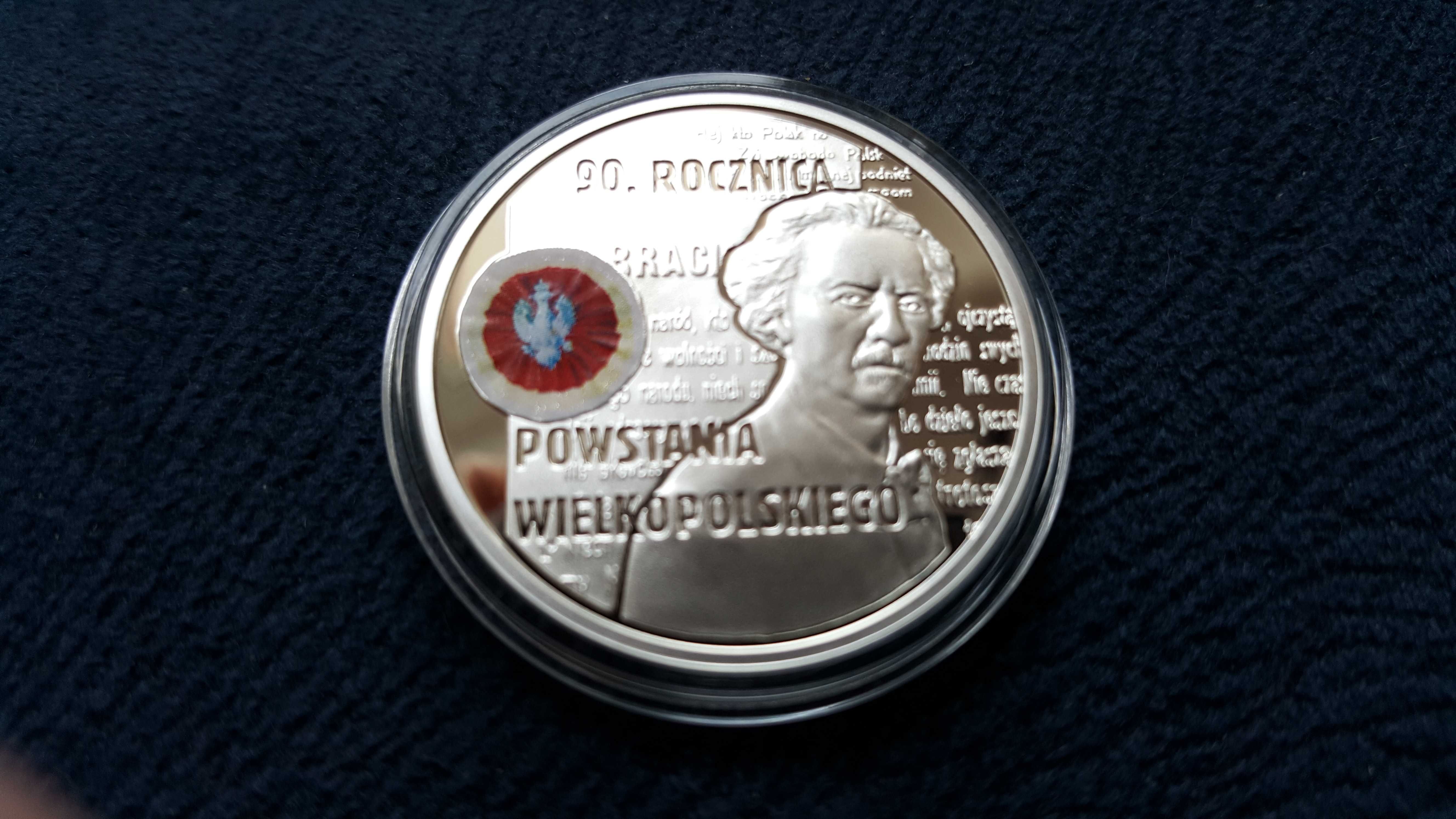 10 zł 2008 r. Powstanie Wielkopolskie Ag 925 mennicza L