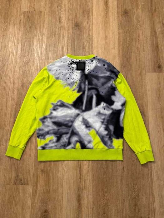 Hugo Boss Green Salbo Lotus Crewneck sweatshirt bluza neonowa M j.nowa