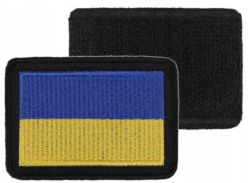 naszywka emblemat rzep flaga ukrainy dominator 6x4 cm