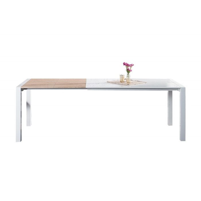 Stół rozkładany kuchnia biały połysk jadalnia 135x80 do 215