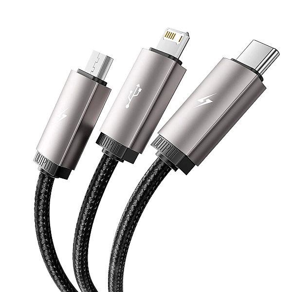 Kabel Tech-Protect UltraBoost 3w1 USB-A - Lightning / USB-C / micro US