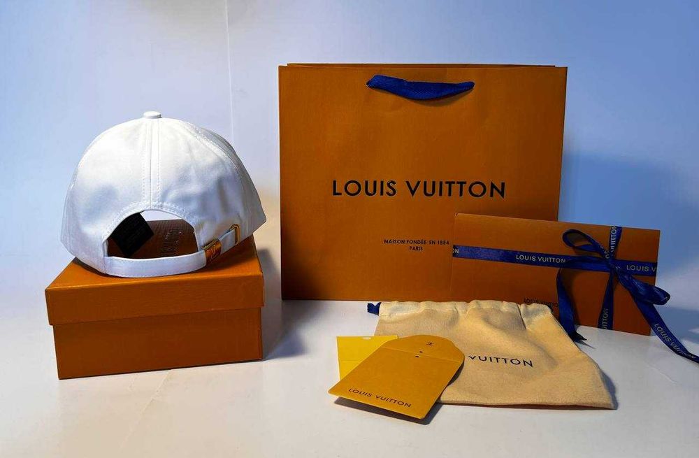 Louis Vuitton Męska damska czapka z daszkiem bejsbolówka, Francja 7308