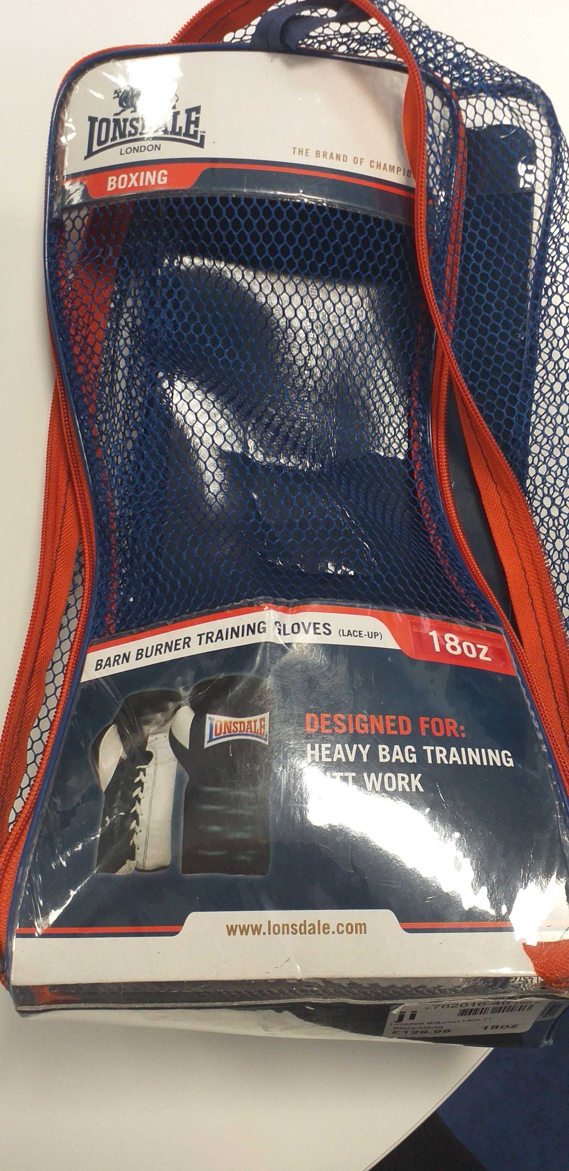 Oportunidade! Luvas Boxe Profissionais 18OZ Lonsdale em pele