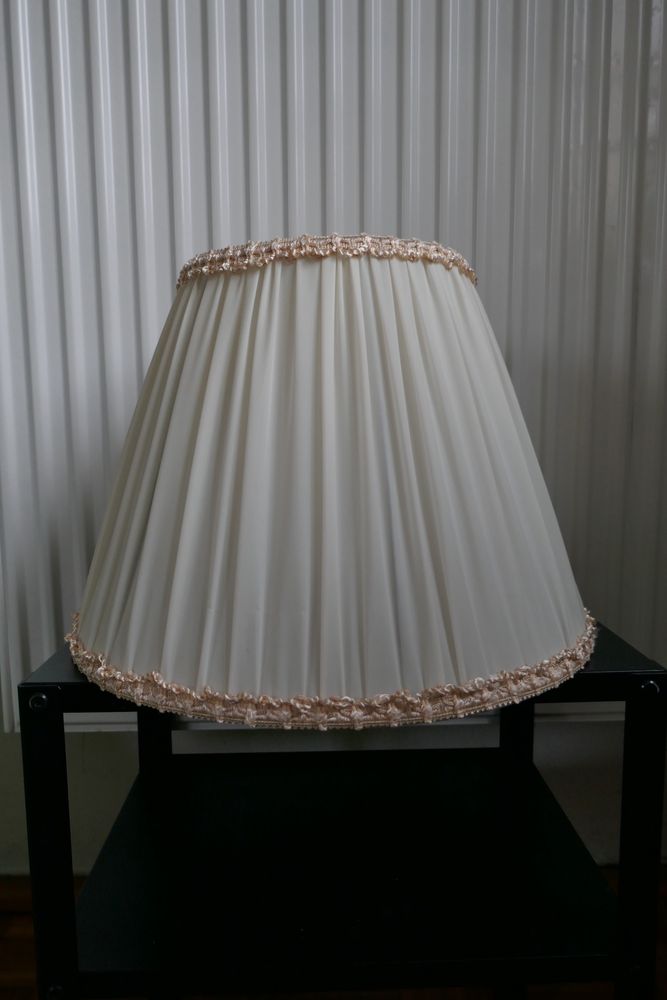Plisowany klosz abażur do lamp oryginal z prl vintage