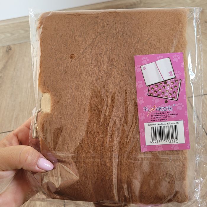 MIŚ pamiętnik z kłódką zeszyt na prezent