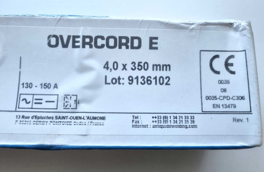 OERLIKON Elektrody 4,0 x 350 mm - 98 sztuk - Nowe