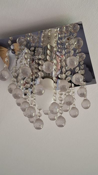 2x żyrandol +lampka nocna
