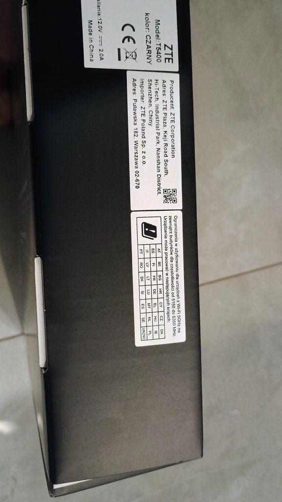 ZTE T5400 lepszy niż T3000 czarny gwarancja 16msc stan sklepowy
