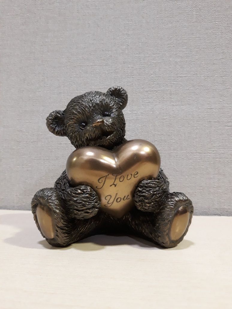 Копилка матрешка статуэтка бронзовый медведь