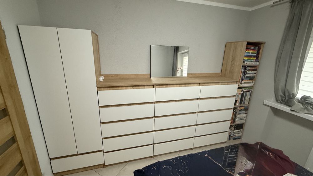 Komoda ikea zestaw mebli szerokość 310 cm