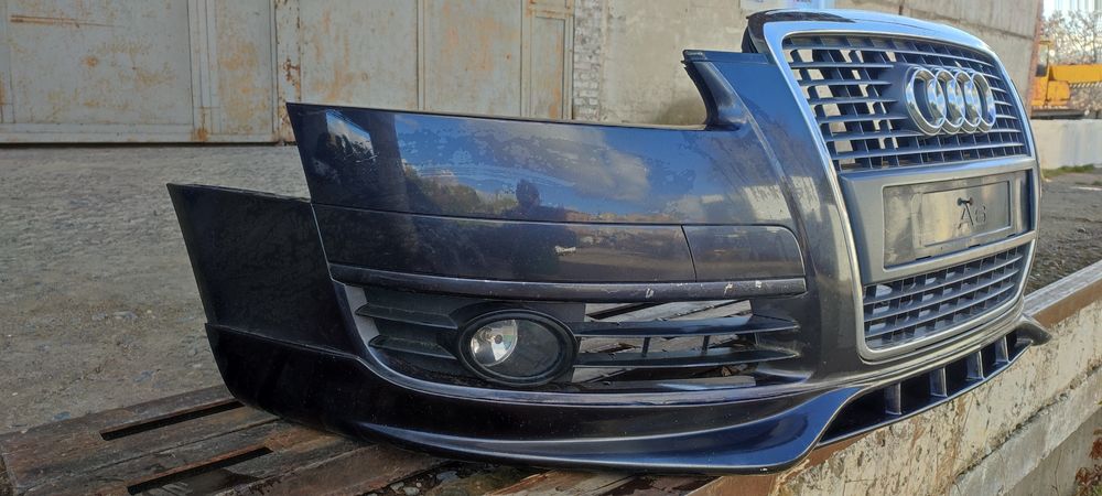 Бампер передній Ауді А6 С6 передний бампер Audi A6 C6 sport обвес губа