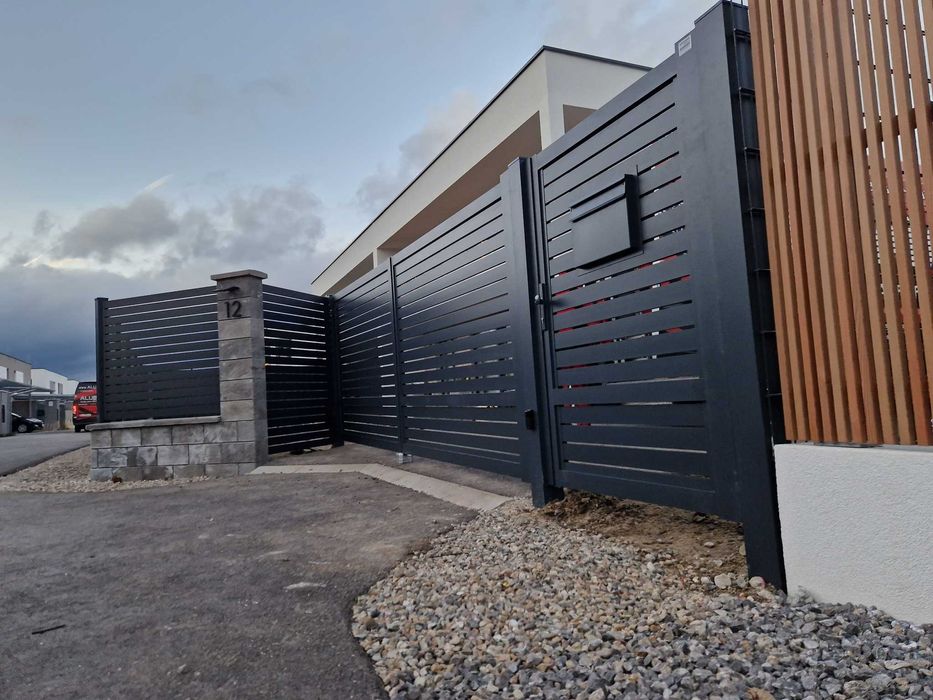 Nowoczesne ogrodzenie aluminiowe | SONATA 80 | ALUBRAM