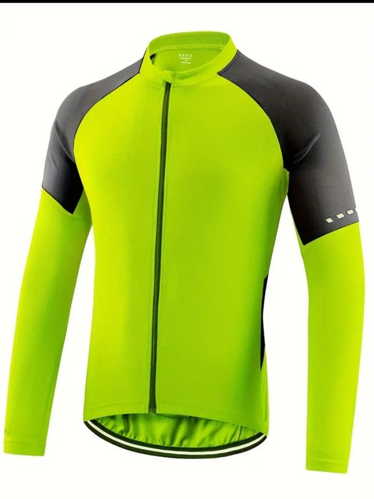 Nowa koszulka rowerowa z długim rękawem.M