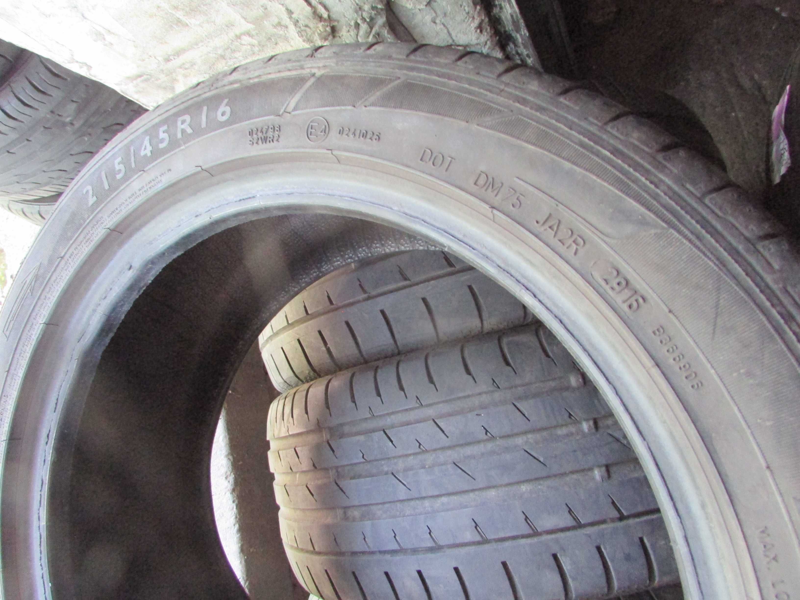 215/45/R16 Dunlop SP SportMaxx комплект літньої гуми