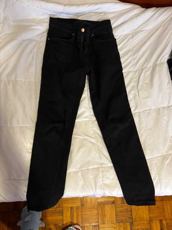 Calças Pretas Zara Slim Fit