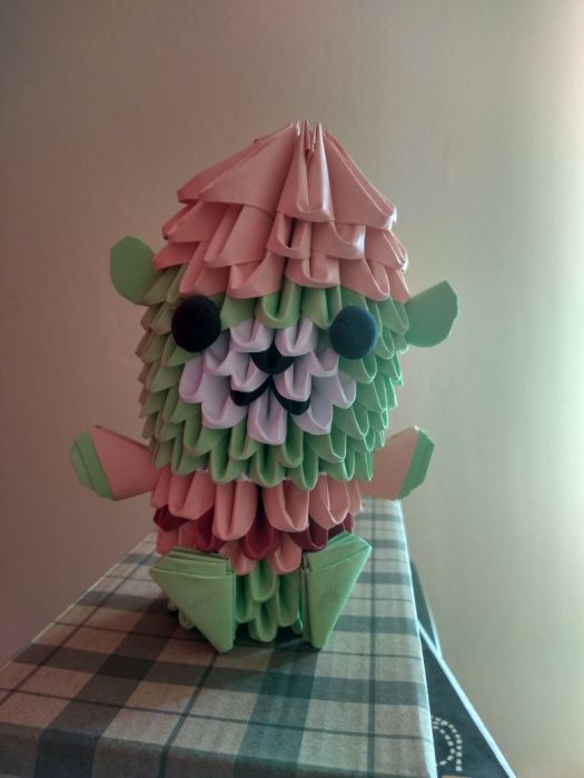Miś origami modułowe