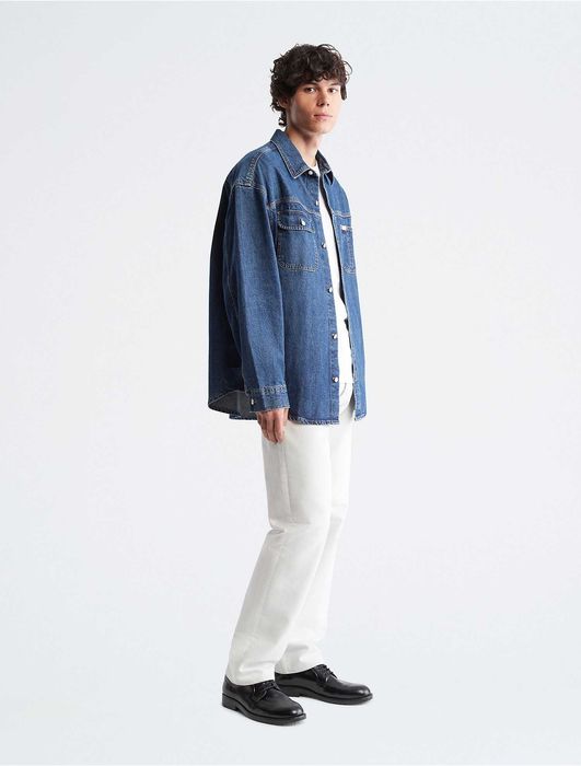 Calvin klein джинсовая куртка (ck blue denim jacket over)c америки М,L