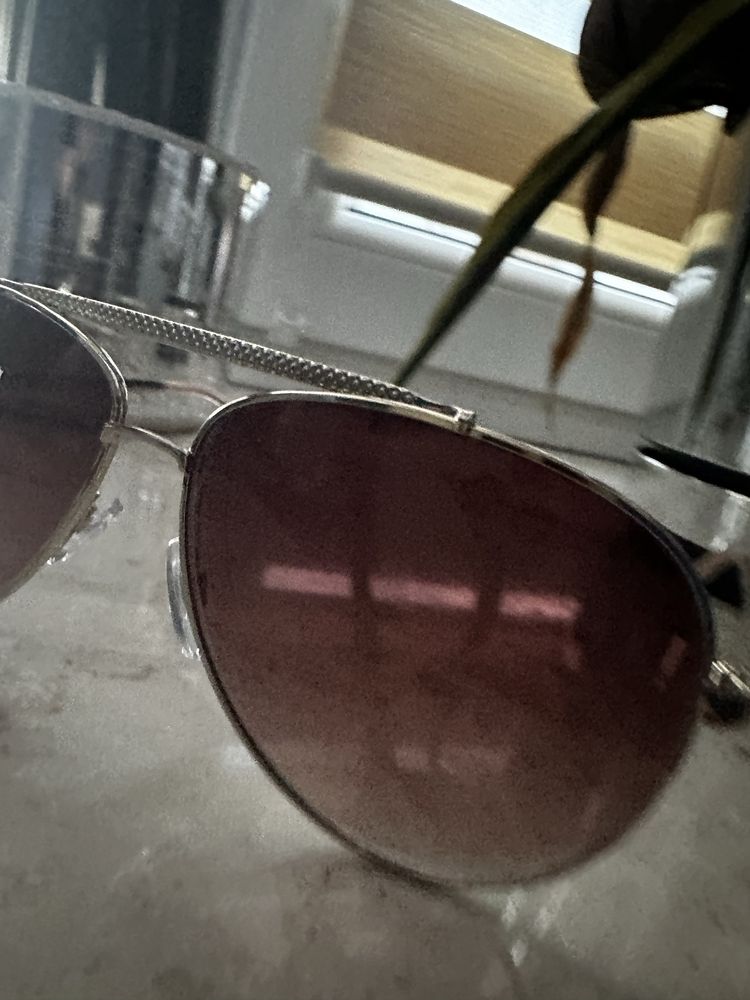 Okulary pilotki brązowe przeciwsłoneczne