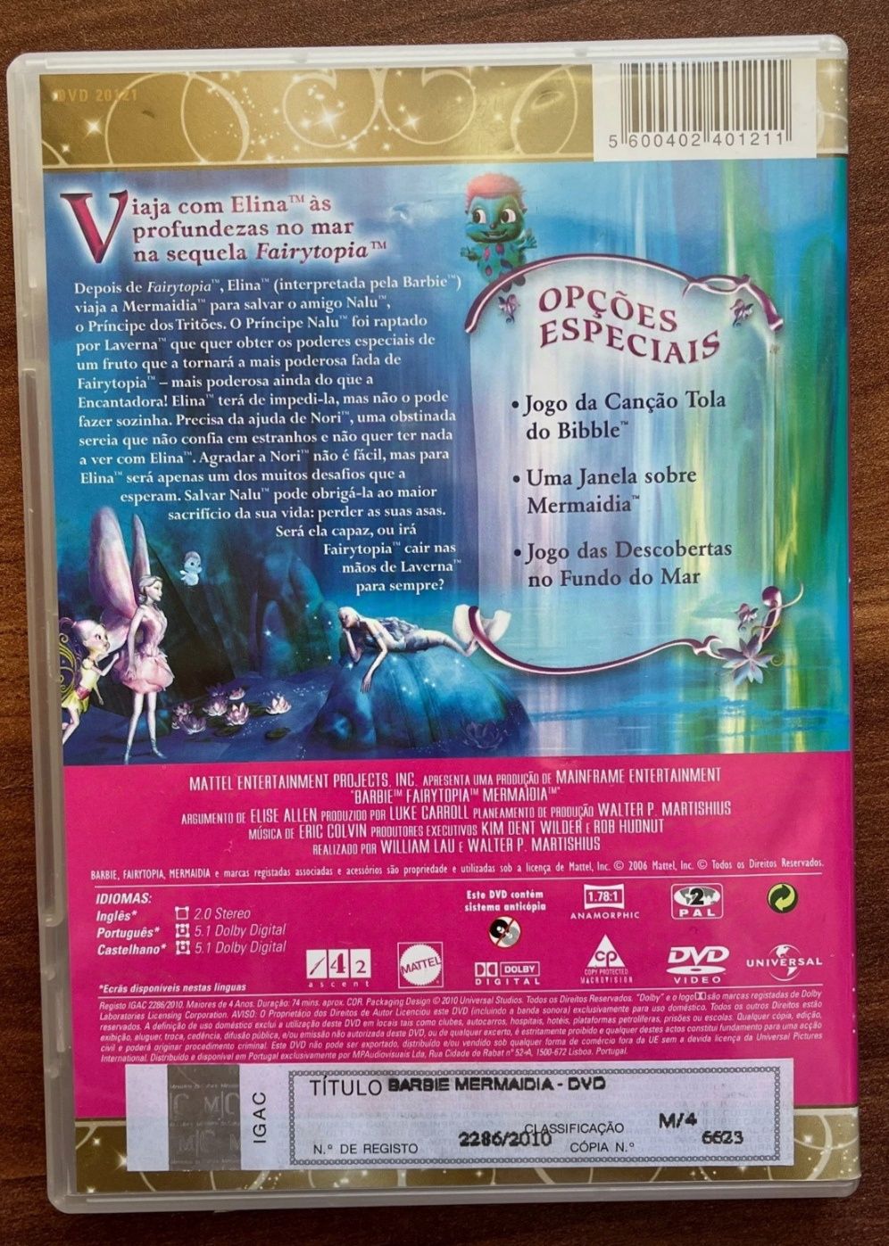 DVD Barbie mermaidia