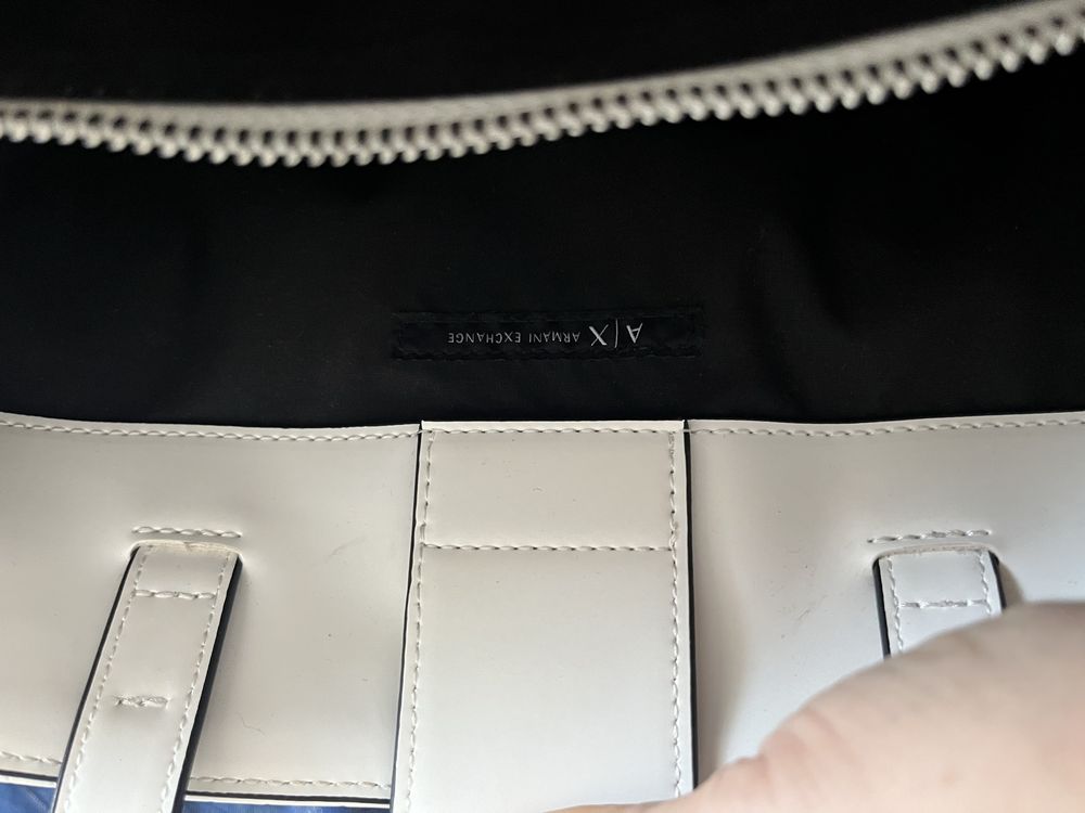 Armani Exchange torebka biała A4 jak nowa!