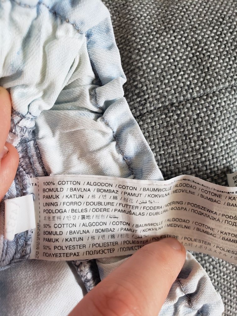 Szorty krótkie spodenki Mango tie diy dżinsy 36