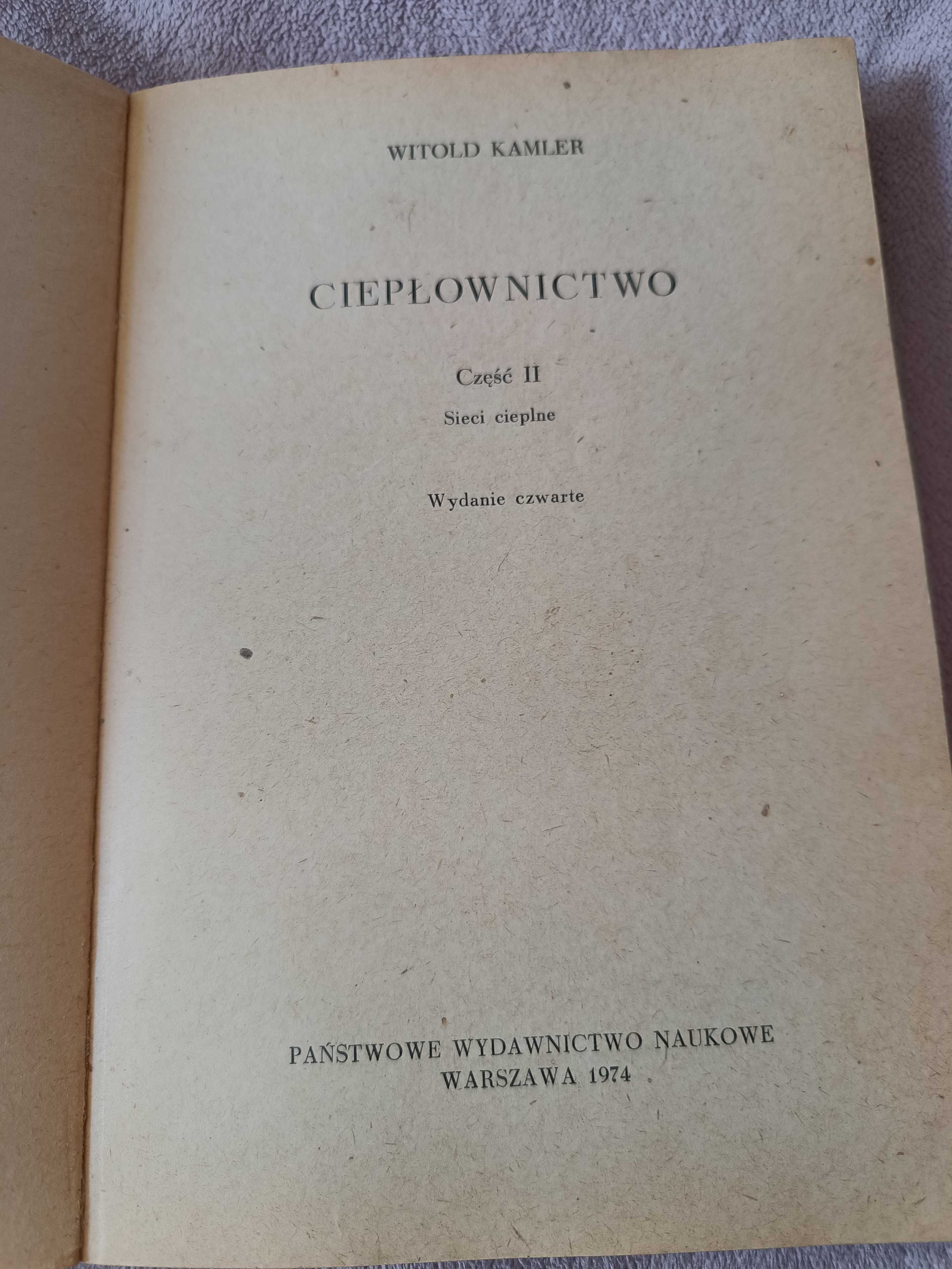 Witold Kamler Ciepłownictwo część 2 sieci cieplne PWN 1974