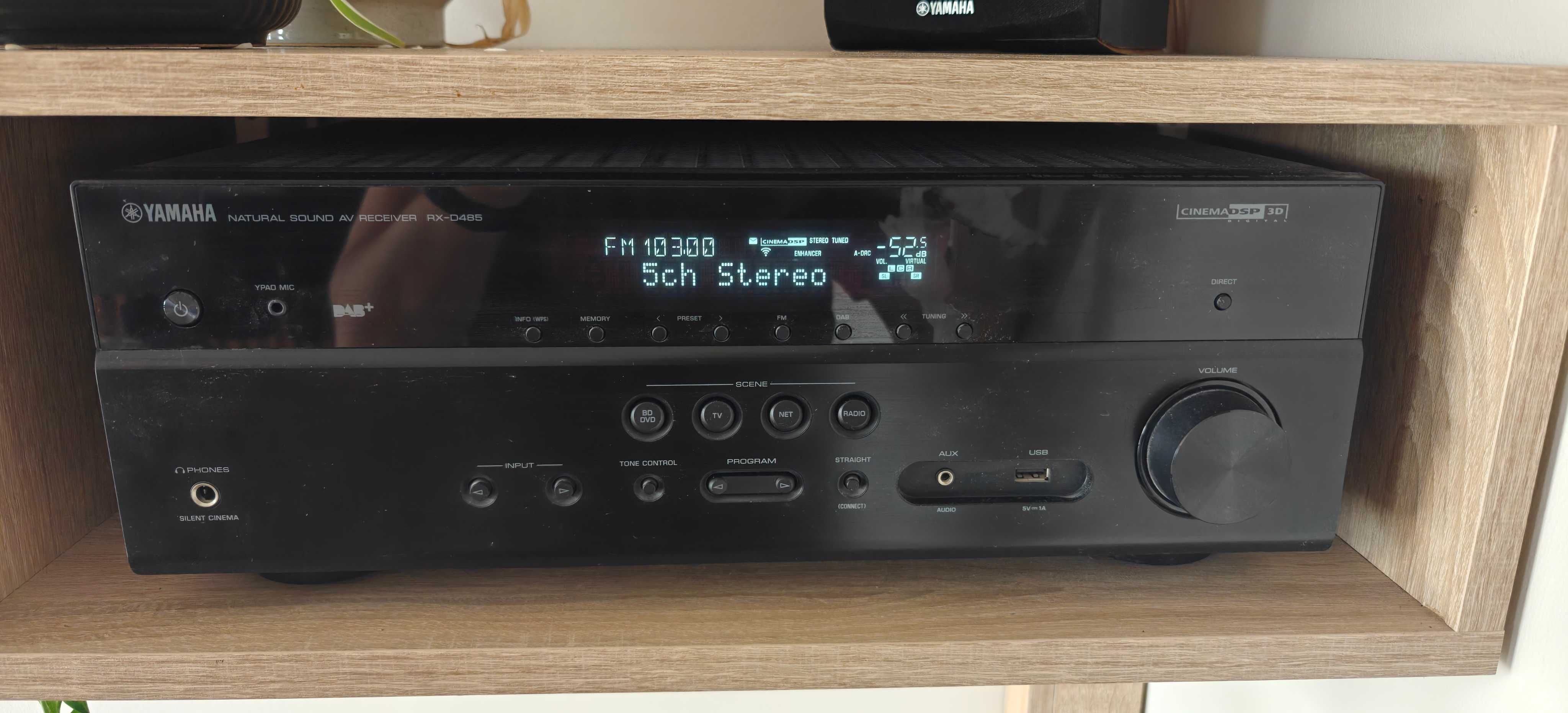 Amplituner Yamaha MusicCast RX-D485, kolumny NS-F51/NS-P51
