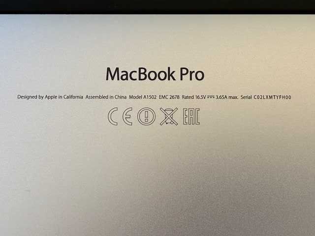 MacBook Pro 13" A1502 - I5 DUPLO - SSD256GB - RAM 8GB DDR3
